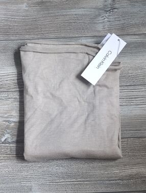 NWT Calvin Klein Neutral Beige Infinity Scarf